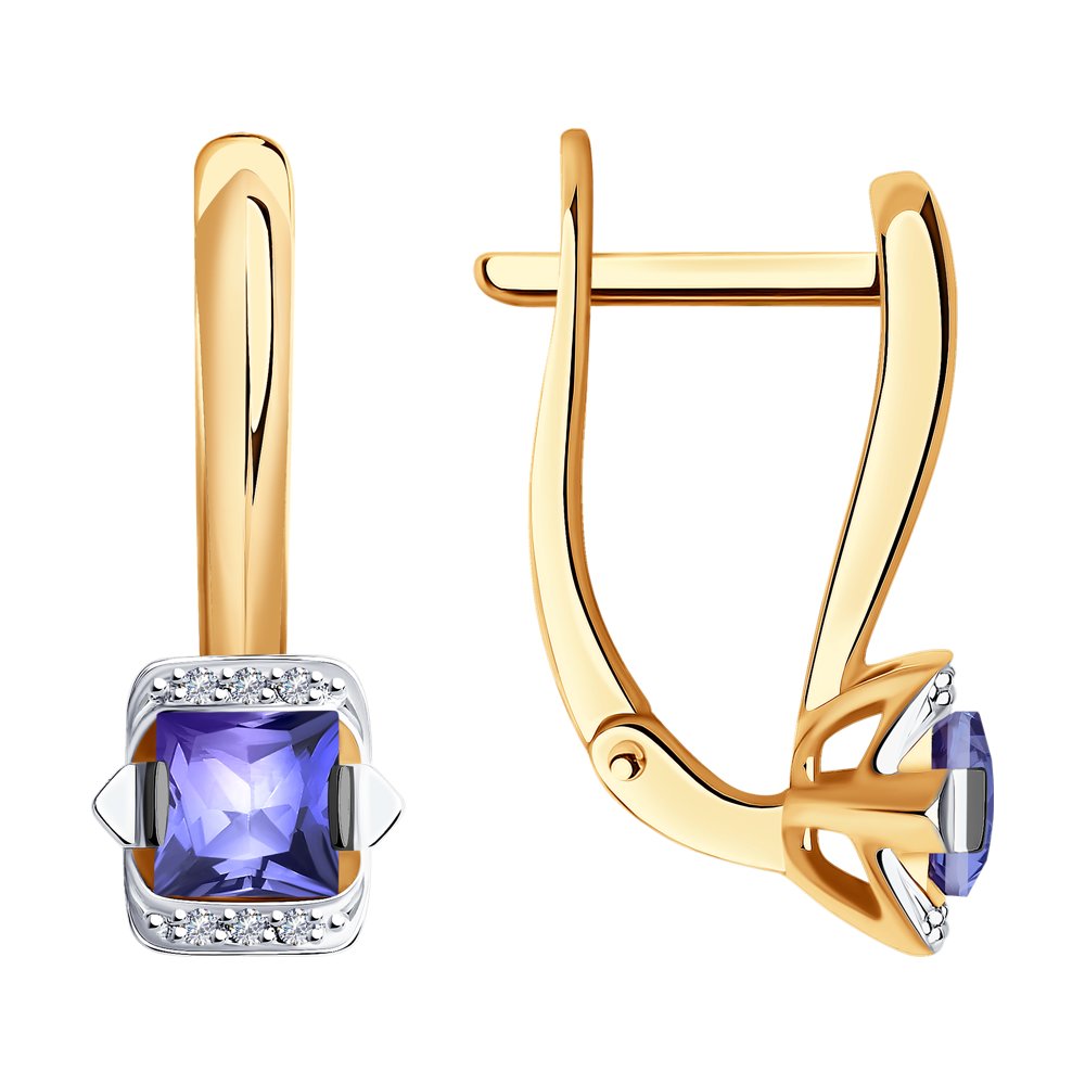 

Серьги из желтого золота с бриллиантом Yahont 236568, 236568
