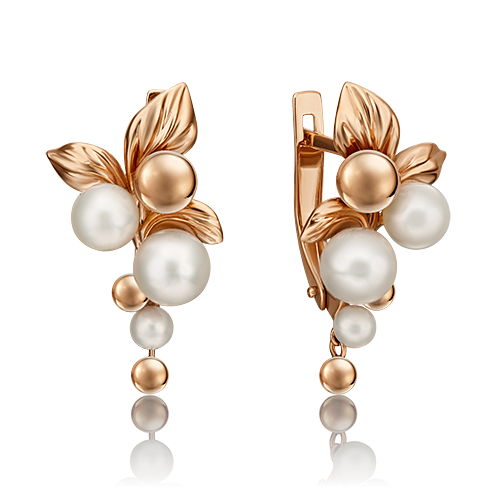

Серьги из красного золота с жемчугом Yahont 236579, 236579