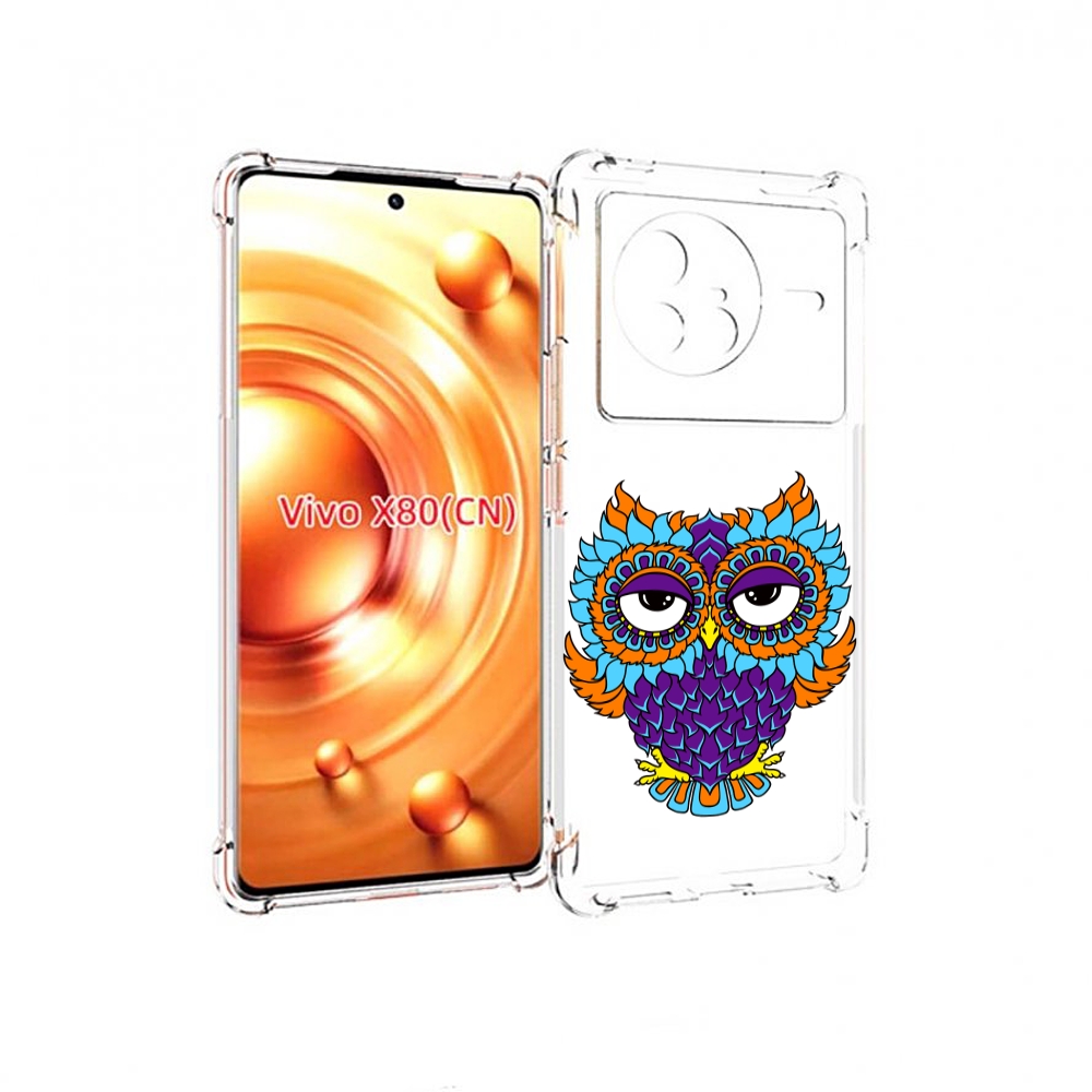 

Чехол Mypads Цветная Сова Для Vivo X80, Прозрачный, Tocco