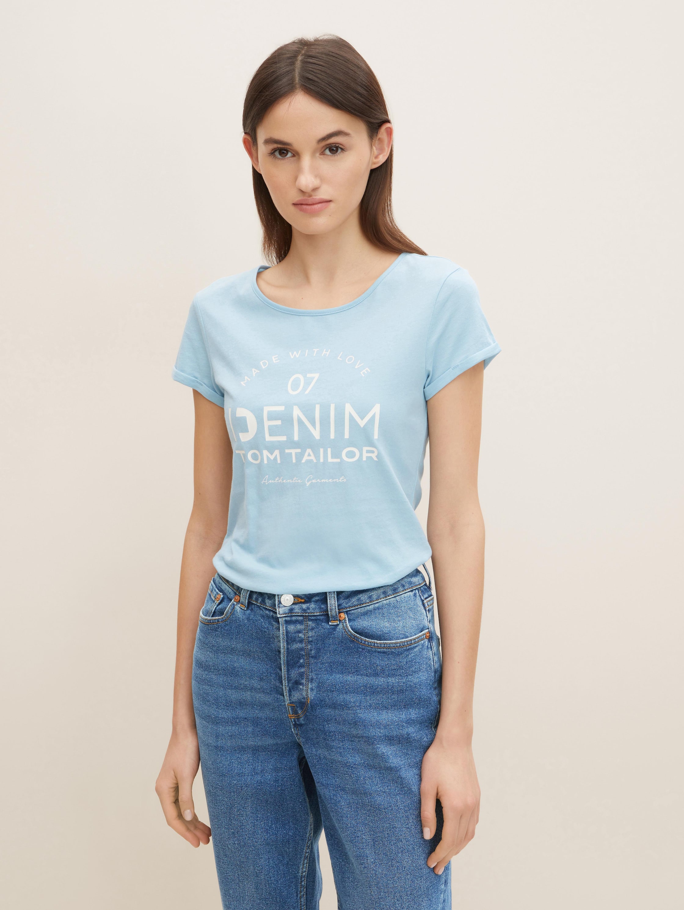 

Футболка женская Tom Tailor Denim 1032388 синяя M, 1032388