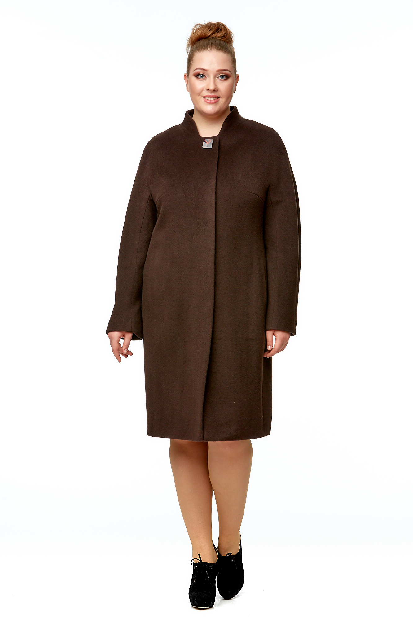 

Пальто женское МОСМЕХА 8002006 коричневое 48 RU, Коричневый, 8002006