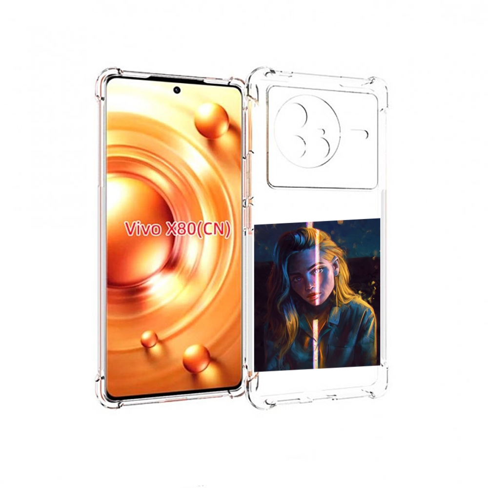 

Чехол Mypads Девушка-В-Тени Для Vivo X80, Прозрачный, Tocco