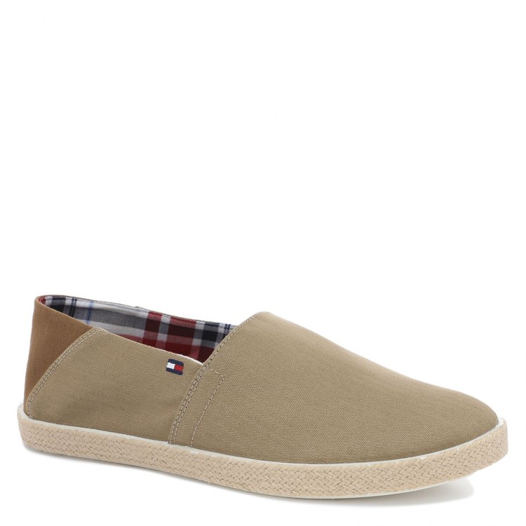 фото Мужские эспадрильи tommy hilfiger easy summer slip on fm0fm00569 цв. бежевый 45 eu