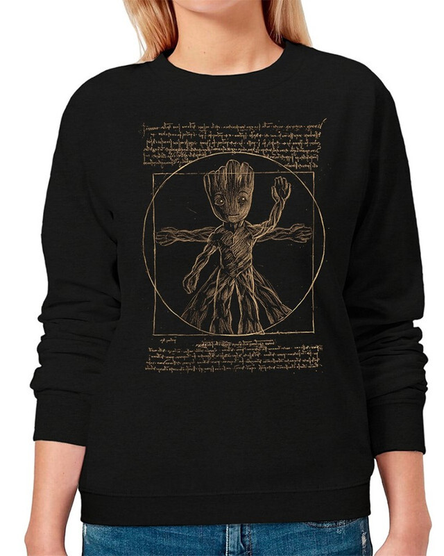 

Свитшот женский Dream Shirts 5066-groot-1swi черный 50 RU, 5066-groot-1swi