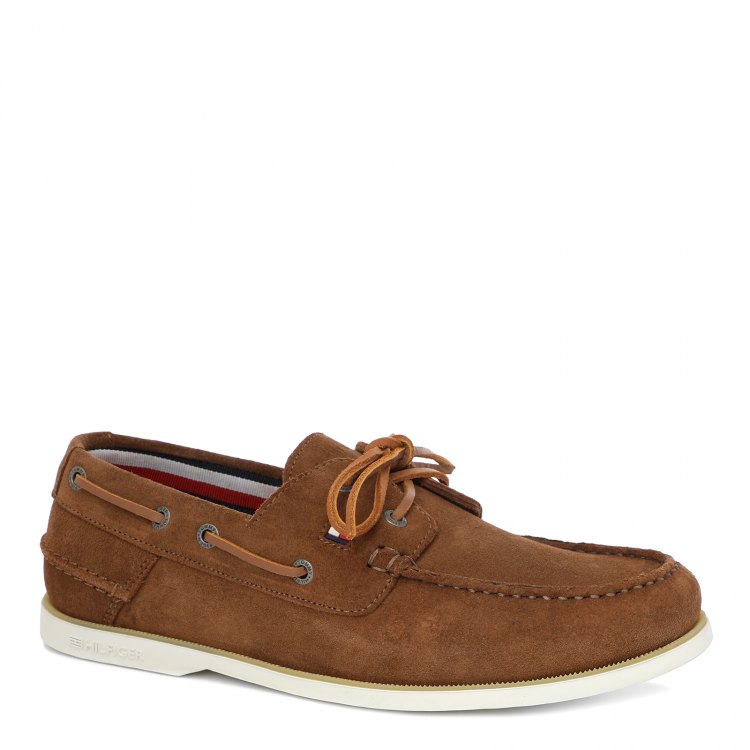 

Мужские топсайдеры TOMMY HILFIGER CLASSIC SUEDE BOATSHOE FM0FM02736 цв. коричневый 43 EU, FM0FM02736