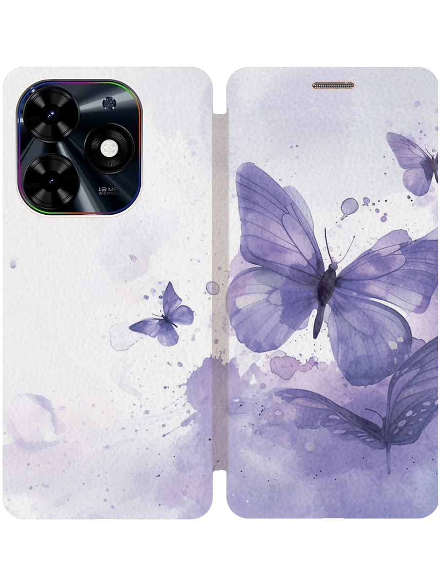 

Чехол-книжка на Tecno Spark Go 2024 / Spark 20 / 20C / Pop 8 с принтом золотой 806088, Золотистый;белый;фиолетовый, 777768823
