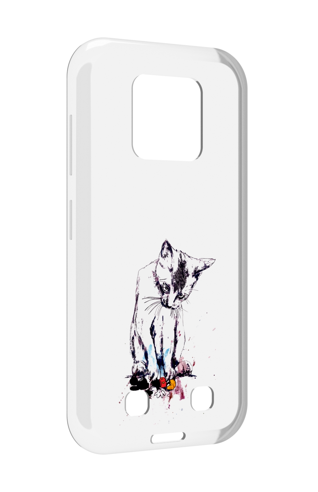 

Чехол MyPads кот и микки для Oukitel WP18, Прозрачный, Tocco