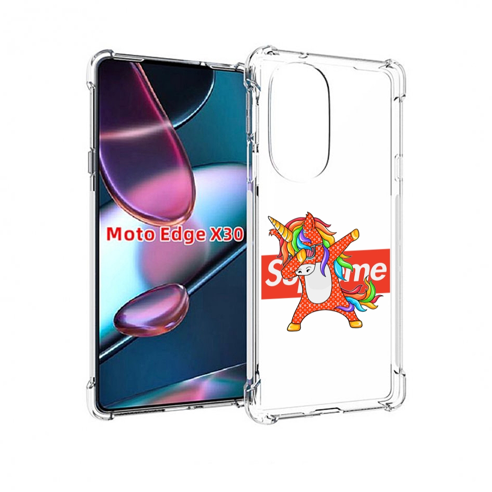 

Чехол MyPads Единорог-суприм для Motorola Moto Edge X30, Прозрачный, Tocco