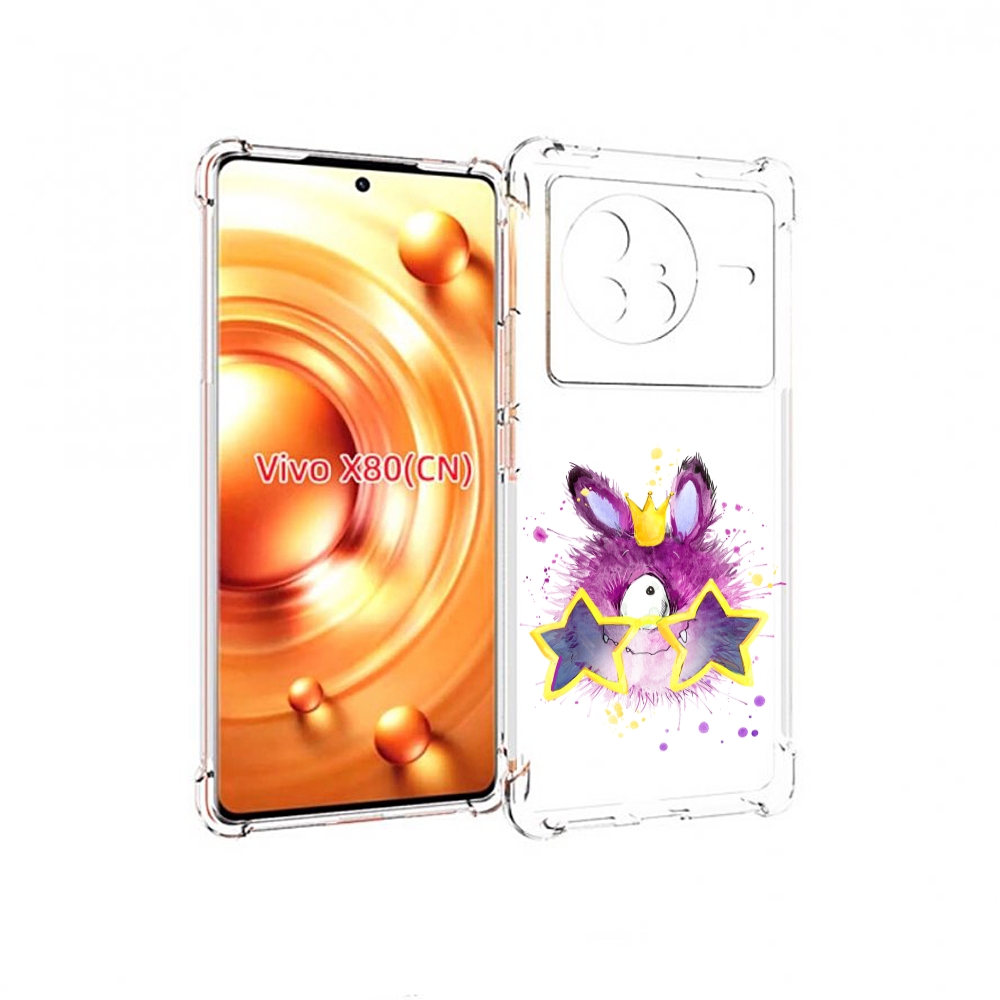 

Чехол Mypads Шуршуля Для Vivo X80, Прозрачный, Tocco