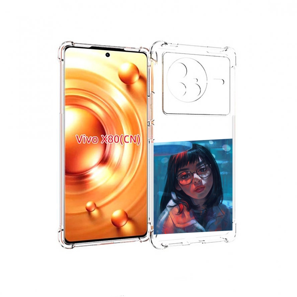 

Чехол Mypads Девушка-Под-Красным-Светом Для Vivo X80, Прозрачный, Tocco
