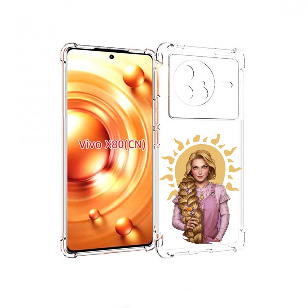 

Чехол Mypads Девушка-С-Большой-Косой Для Vivo X80, Прозрачный, Tocco