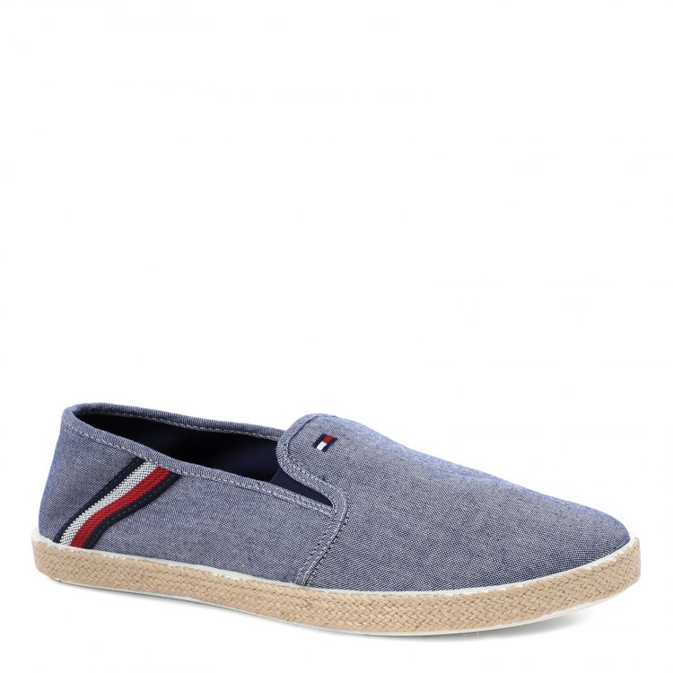 фото Мужские эспадрильи tommy hilfiger spring rwb chambray slip on цв. светло-синий 41 eu