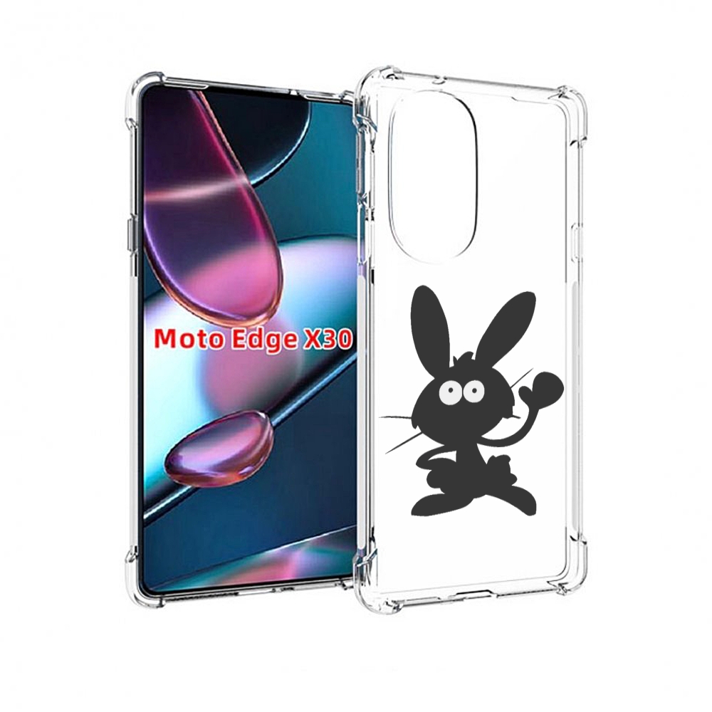 

Чехол MyPads Заяц для Motorola Moto Edge X30, Прозрачный, Tocco