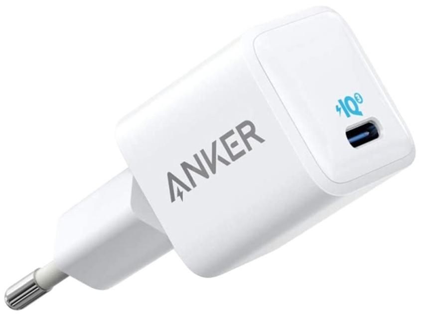 фото Сетевое зарядное устройство anker powerport 3 nano, 1xusb type-c, 2,4 a, (a2616g21) white