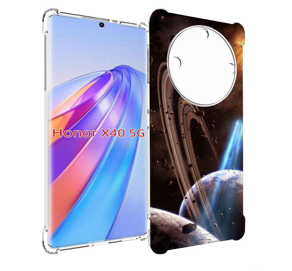 

Чехол MyPads сатурн в космосе для Honor X40, Прозрачный, Tocco