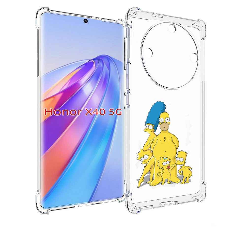 

Чехол MyPads семья-симпсонов для Honor X40, Прозрачный, Tocco