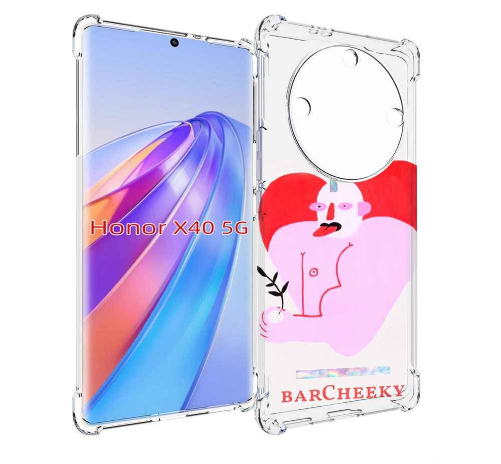 

Чехол MyPads силач в сердце женский для Honor X40, Прозрачный, Tocco