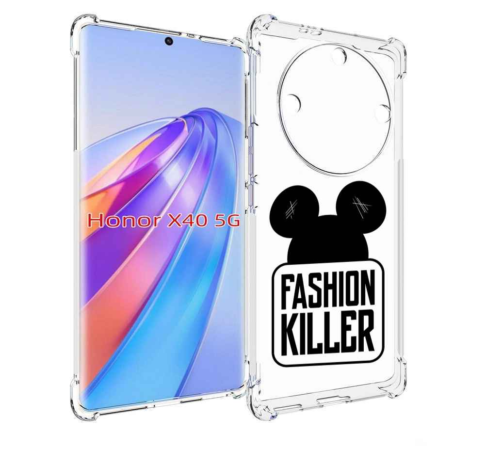 

Чехол MyPads силуэт-микки-мауса для Honor X40, Прозрачный, Tocco