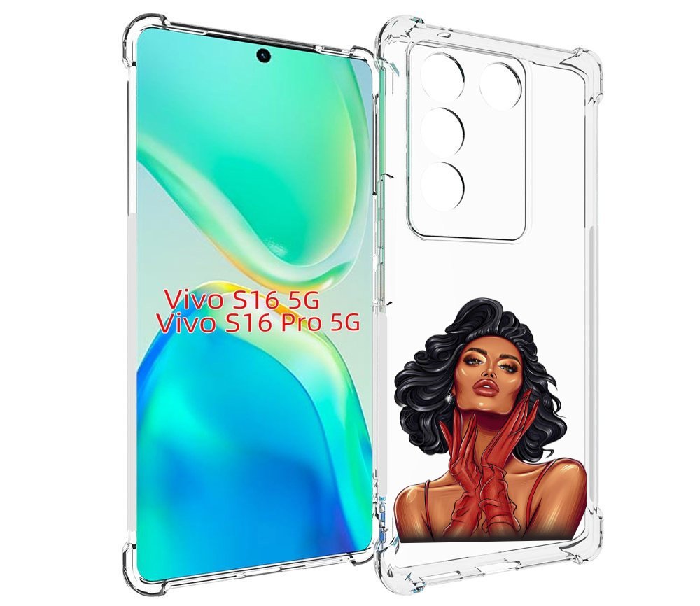 

Чехол MyPads мулатка-в-перчатках женский для Vivo S16 5G/S16 Pro 5G/V27/V27 Pro, Tocco