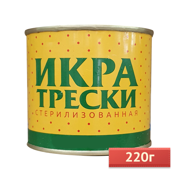 

Икра трески "СМАК" 220 гр., 102793