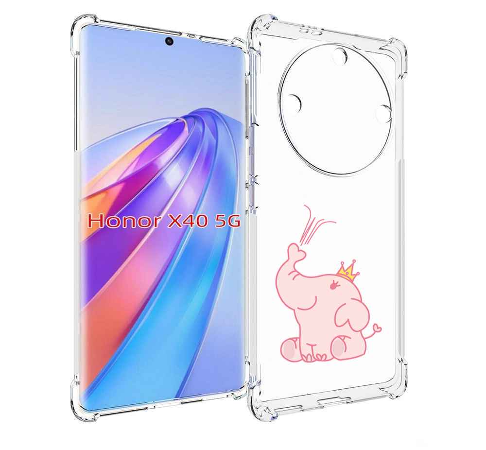 

Чехол MyPads слоник-принц детский для Honor X40, Прозрачный, Tocco