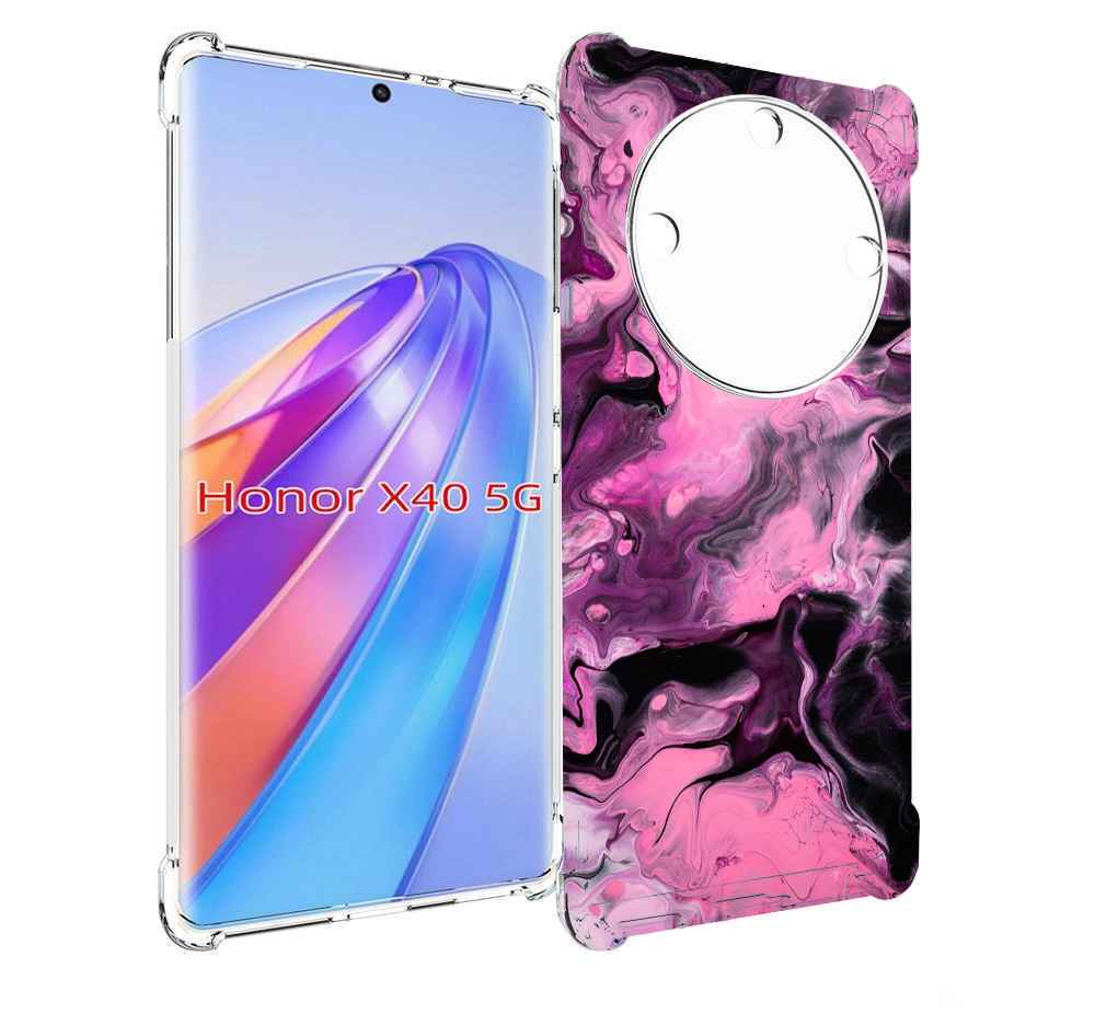 

Чехол MyPads смешивание-фиолетового для Honor X40, Прозрачный, Tocco