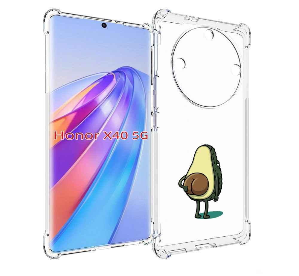 

Чехол MyPads смешной авокадо сзади для Honor X40, Прозрачный, Tocco