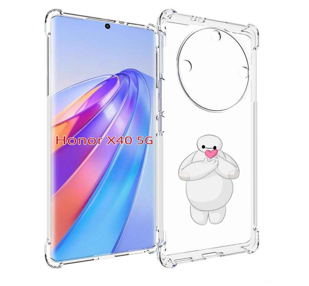 

Чехол MyPads снеговик-с-сердечком для Honor X40, Прозрачный, Tocco