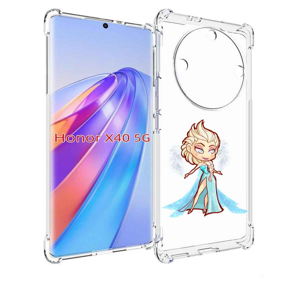 

Чехол MyPads снежная-принцесса женский для Honor X40, Прозрачный, Tocco