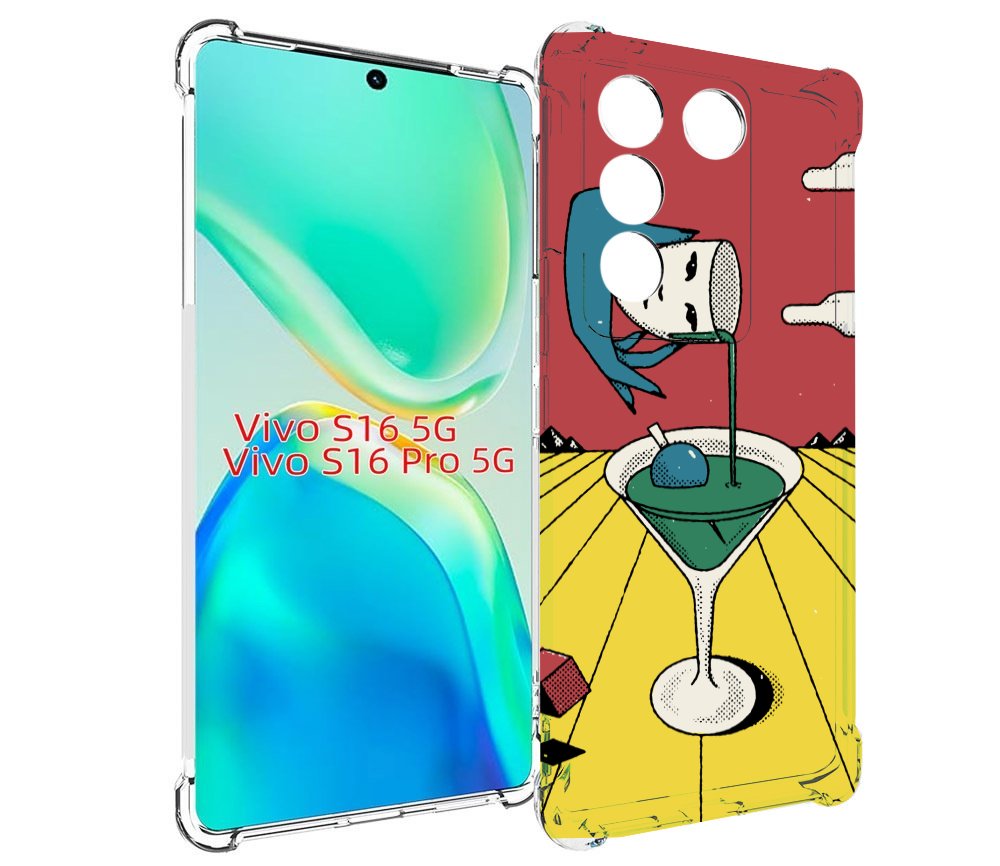 

Чехол MyPads необычный напиток для Vivo S16 5G/S16 Pro 5G/V27/V27 Pro, Tocco