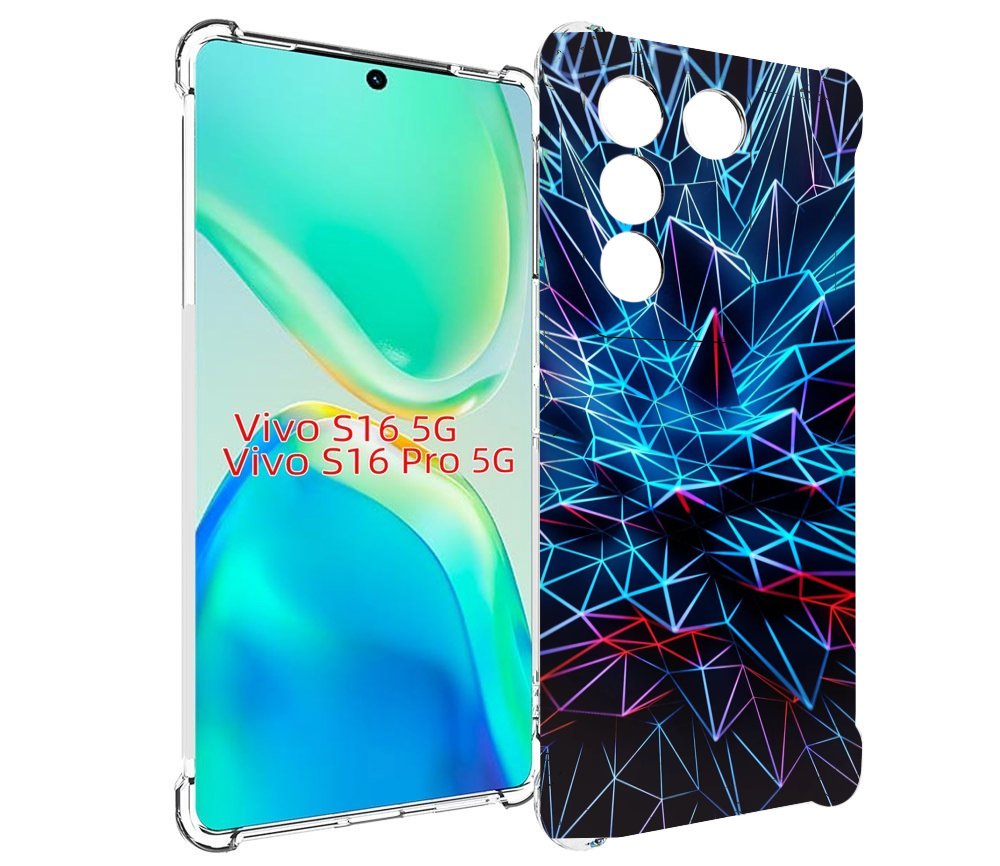 

Чехол MyPads неоновая-абстракция для Vivo S16 5G/S16 Pro 5G/V27/V27 Pro, Tocco