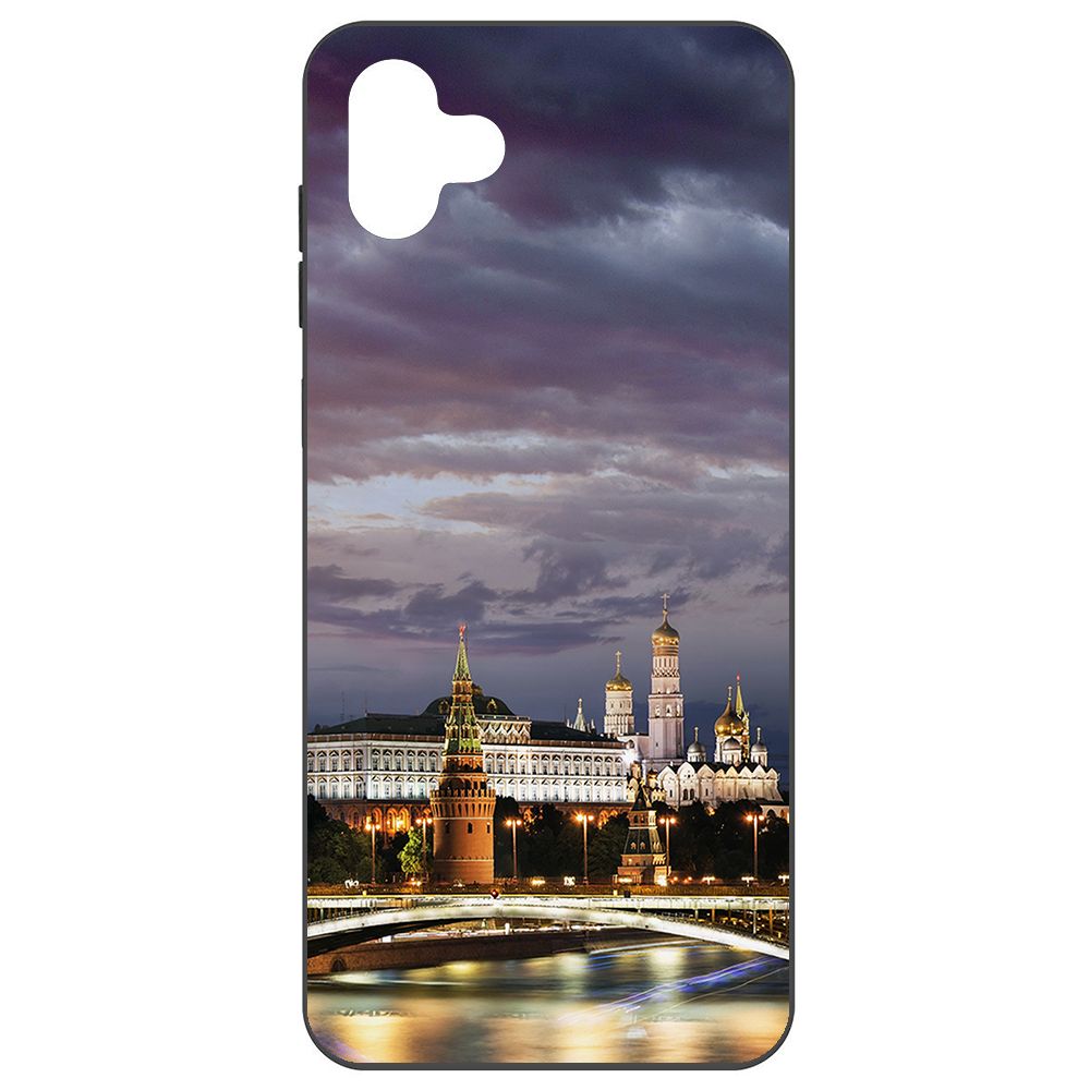 

Чехол-накладка Krutoff Soft Case Россия, Московский Кремль для Samsung Galaxy M04 M045, Черный