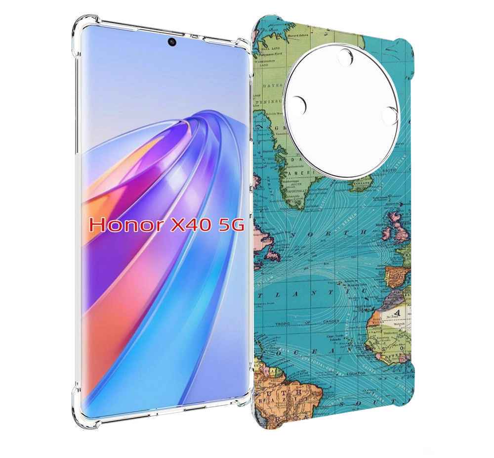 

Чехол MyPads старая карта земли для Honor X40, Прозрачный, Tocco