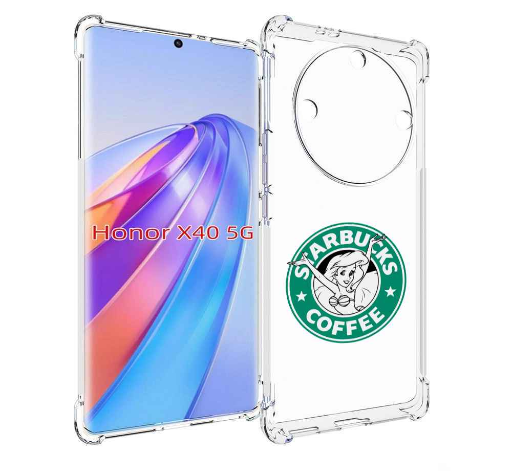 

Чехол MyPads старбакс-кофее для Honor X40, Прозрачный, Tocco