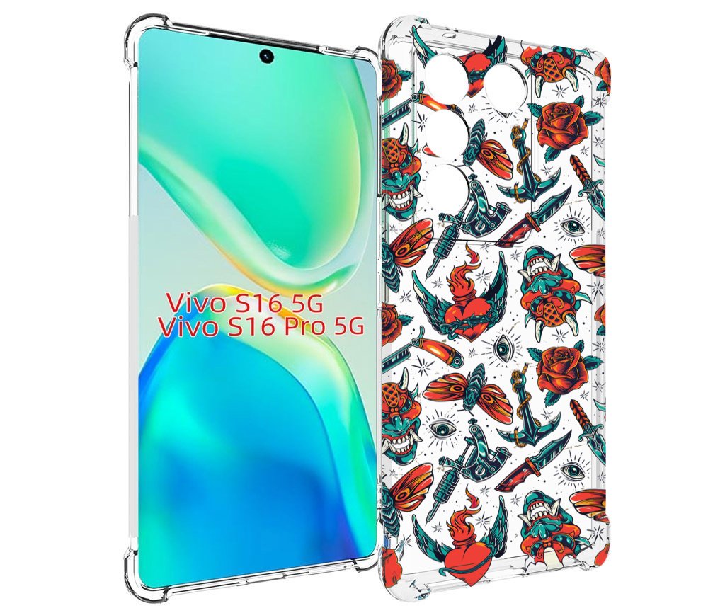 

Чехол MyPads олд-скул-пак для Vivo S16 5G/S16 Pro 5G/V27/V27 Pro, Tocco