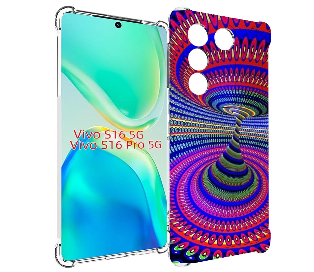 

Чехол MyPads оптическая иллюзия для Vivo S16 5G/S16 Pro 5G/V27/V27 Pro, Tocco
