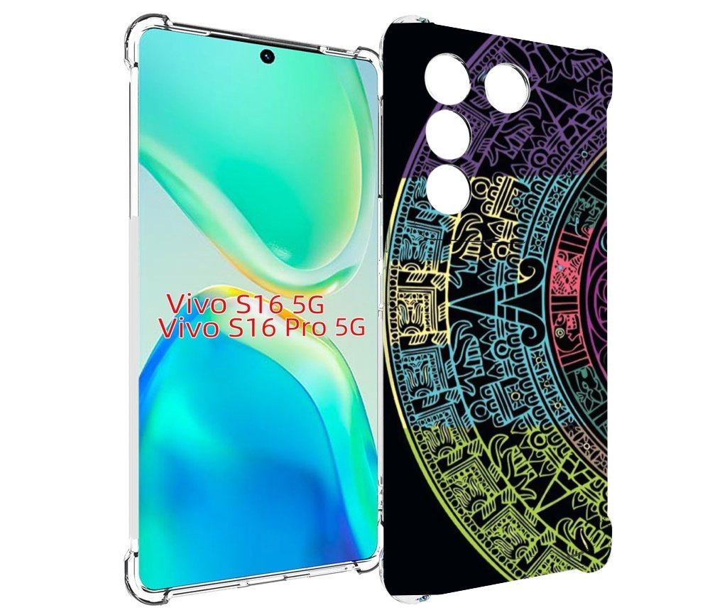 

Чехол MyPads орнамент полукруга для Vivo S16 5G/S16 Pro 5G/V27/V27 Pro, Tocco