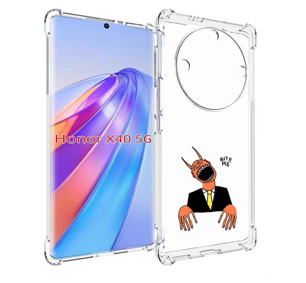

Чехол MyPads странный чертик с длинными пальцами для Honor X40, Прозрачный, Tocco