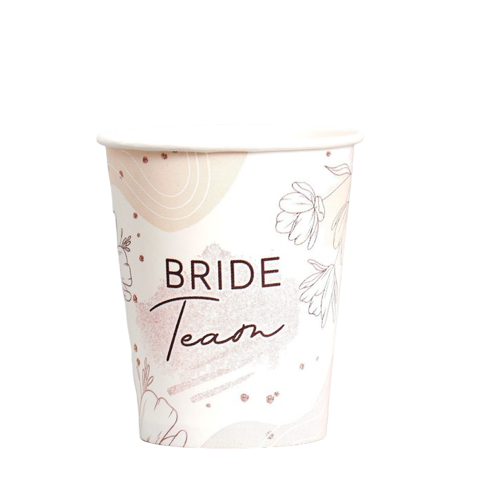 

Стаканы бумажные Страна Карнавалия Team Bride, набор 6 шт, 250 мл, Разноцветный