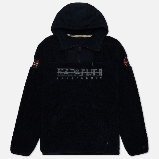 

Худи мужское Napapijri NP0A4GNR041 черное S, NP0A4GNR041