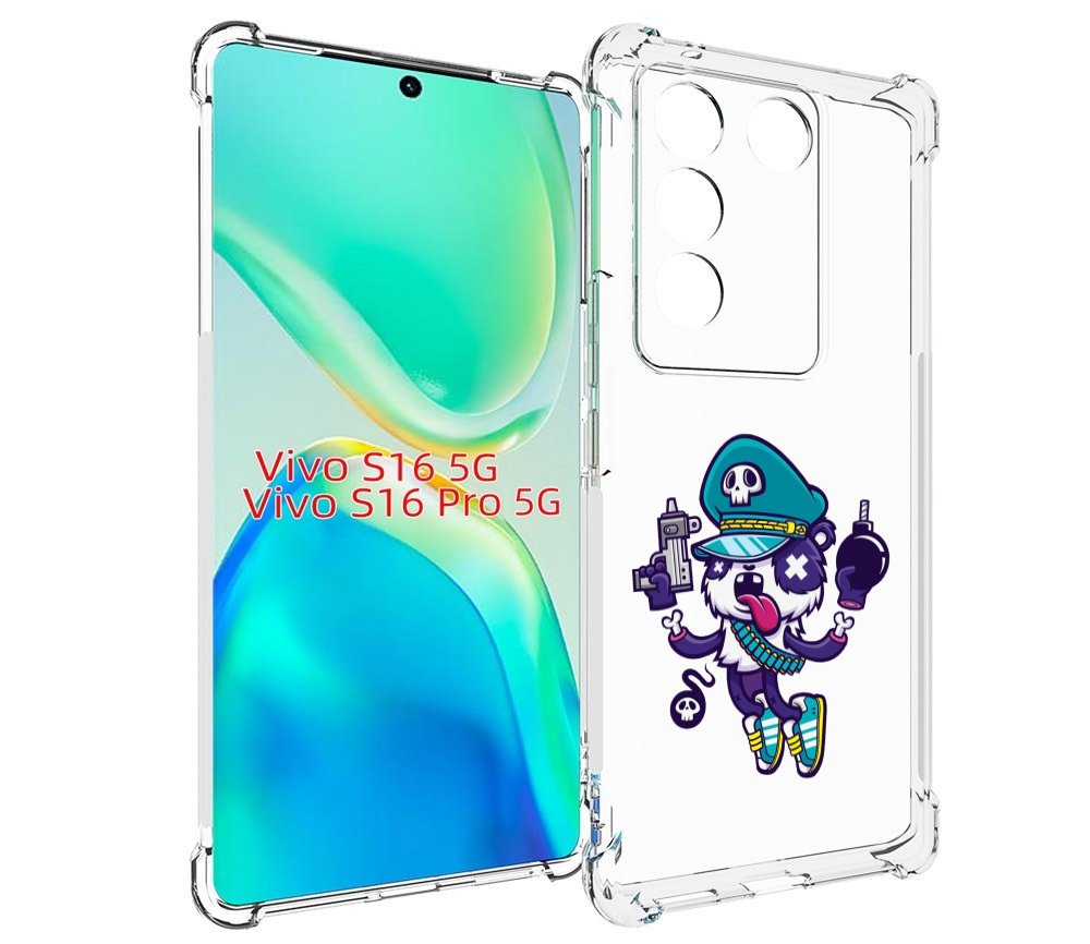 

Чехол MyPads персонаж с пистолетом и бомбочкой для Vivo S16 5G / S16 Pro 5G / V27 / V27..., Tocco