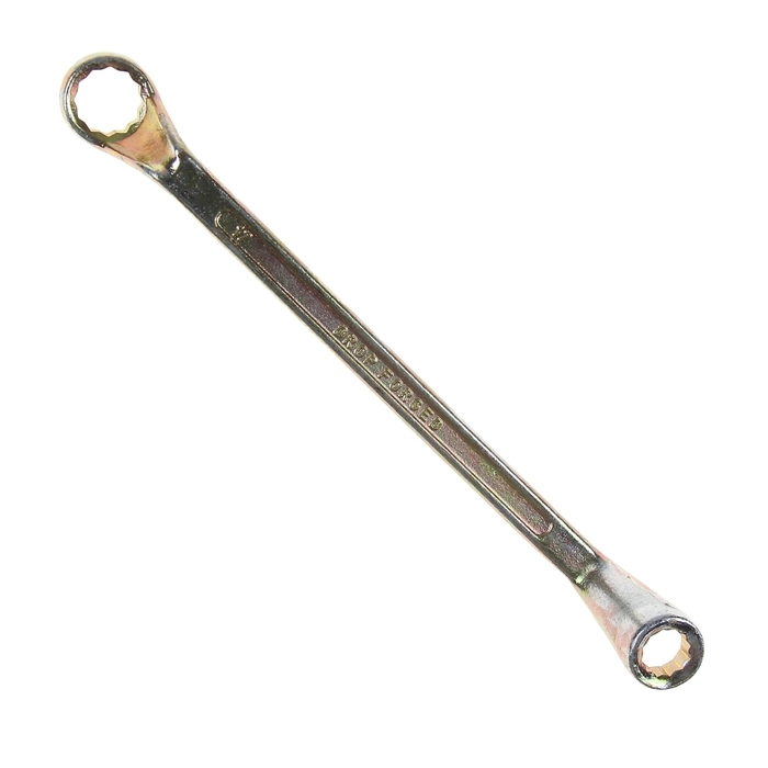 Ключ накидной коленчатый ТУНДРА, желтый цинк, 13 х 17 мм