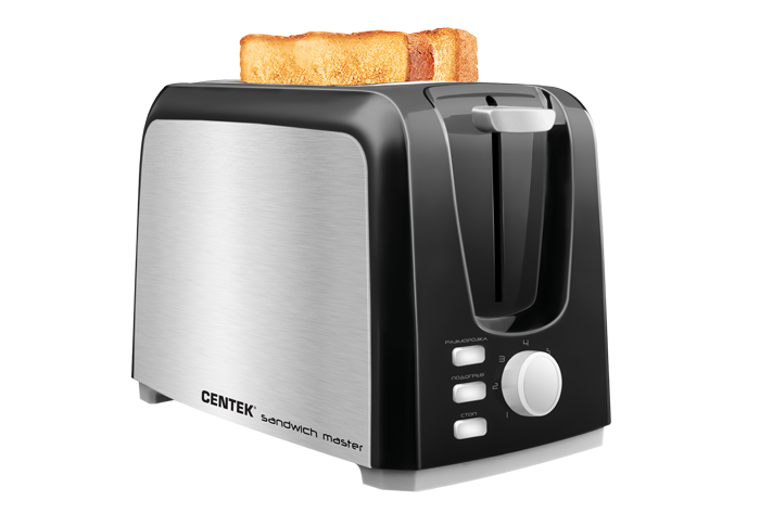 Тостер Centek СТ-1429 Black/Silver электрогриль centek ct 1464 silver