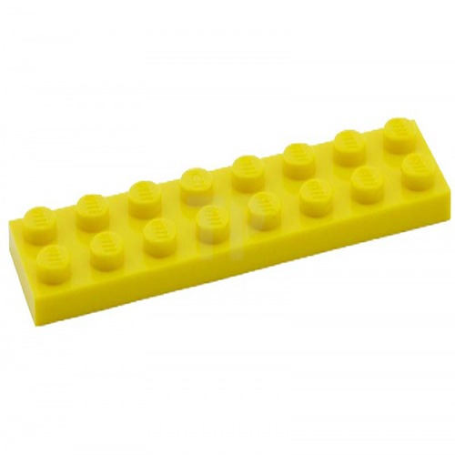 

Деталь LEGO 303424 Плитка 2X8 желтая 50 шт