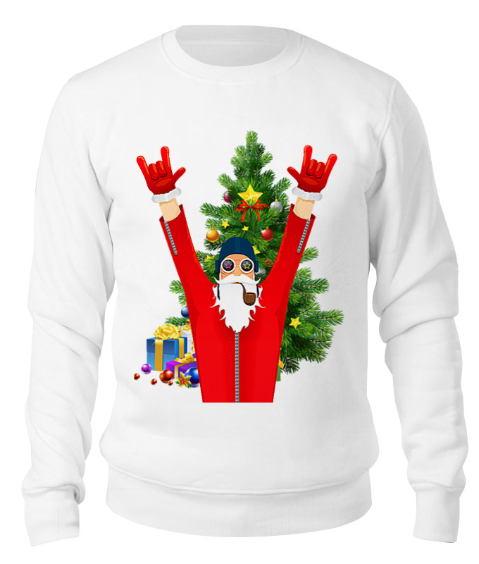 

Свитшот унисекс Printio Santa pilot белый XL, Santa pilot
