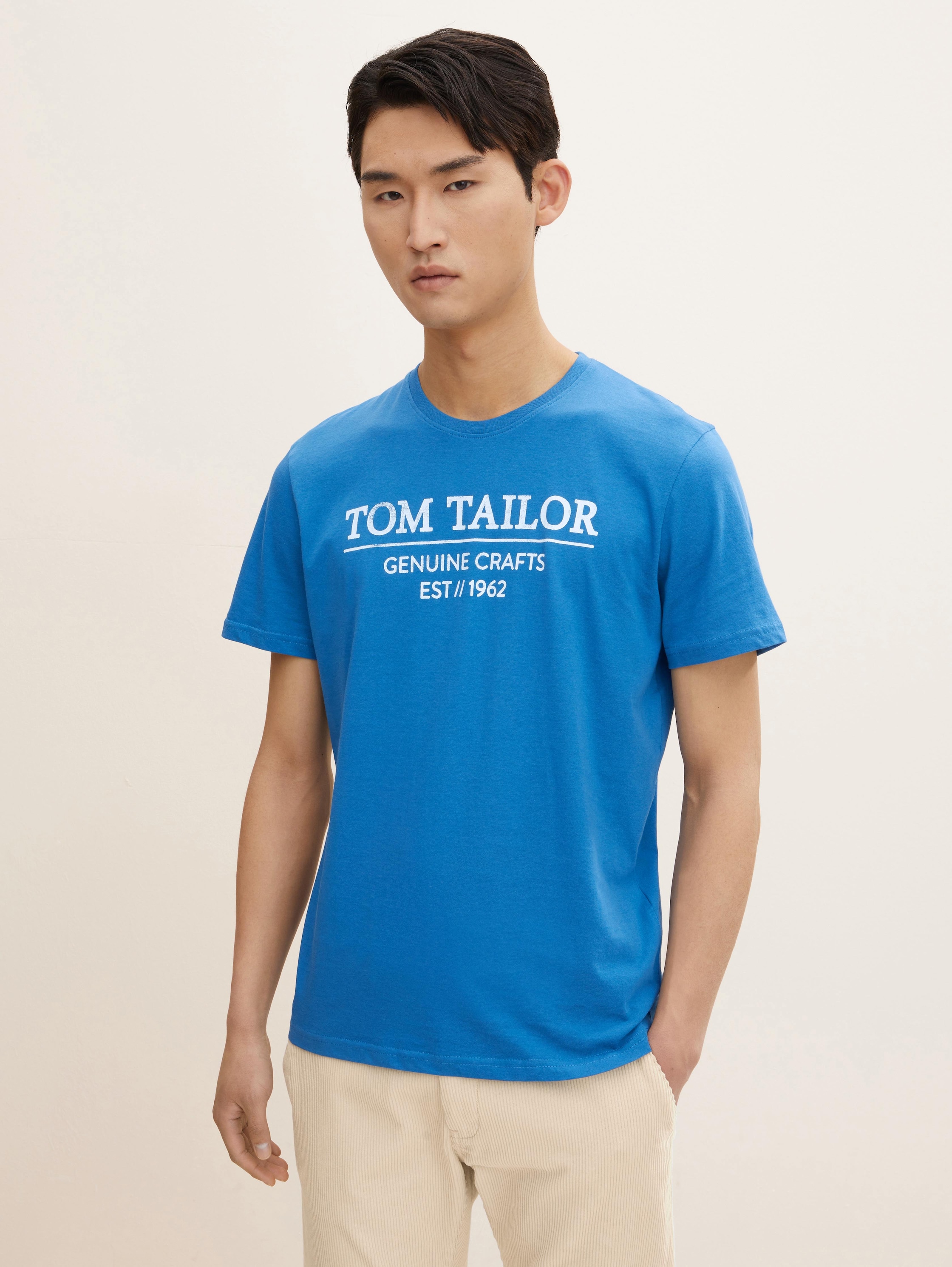 

Футболка мужская TOM TAILOR 1021229 голубая 2XL, 1021229