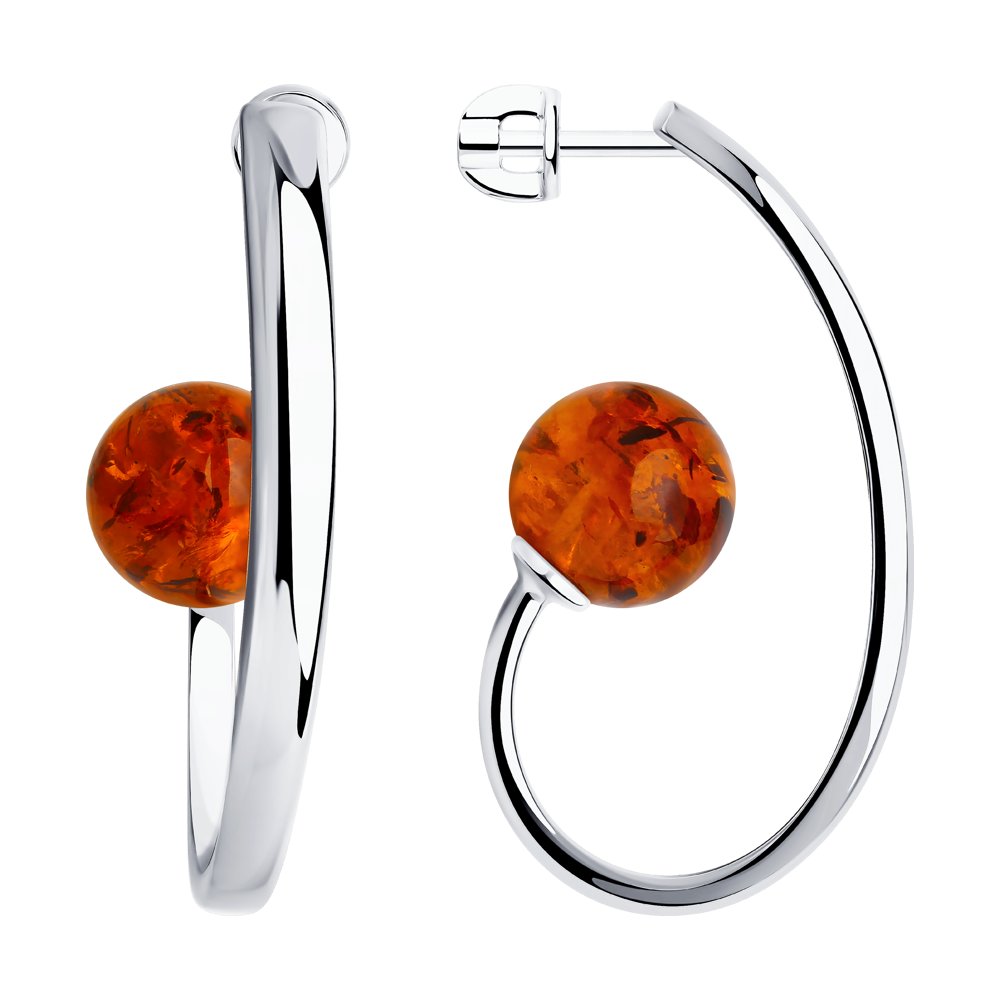

Серьги из серебра с янтарем Yahont 237289, 237289