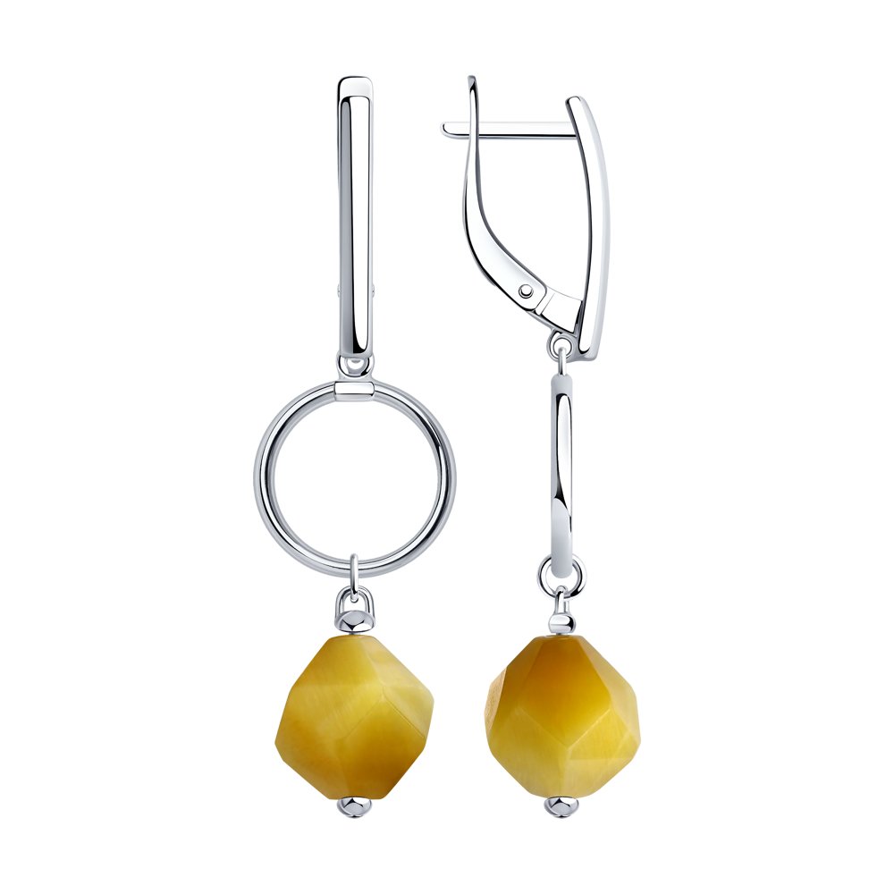 

Серьги из серебра с тигровым глазом Yahont 237293, 237293