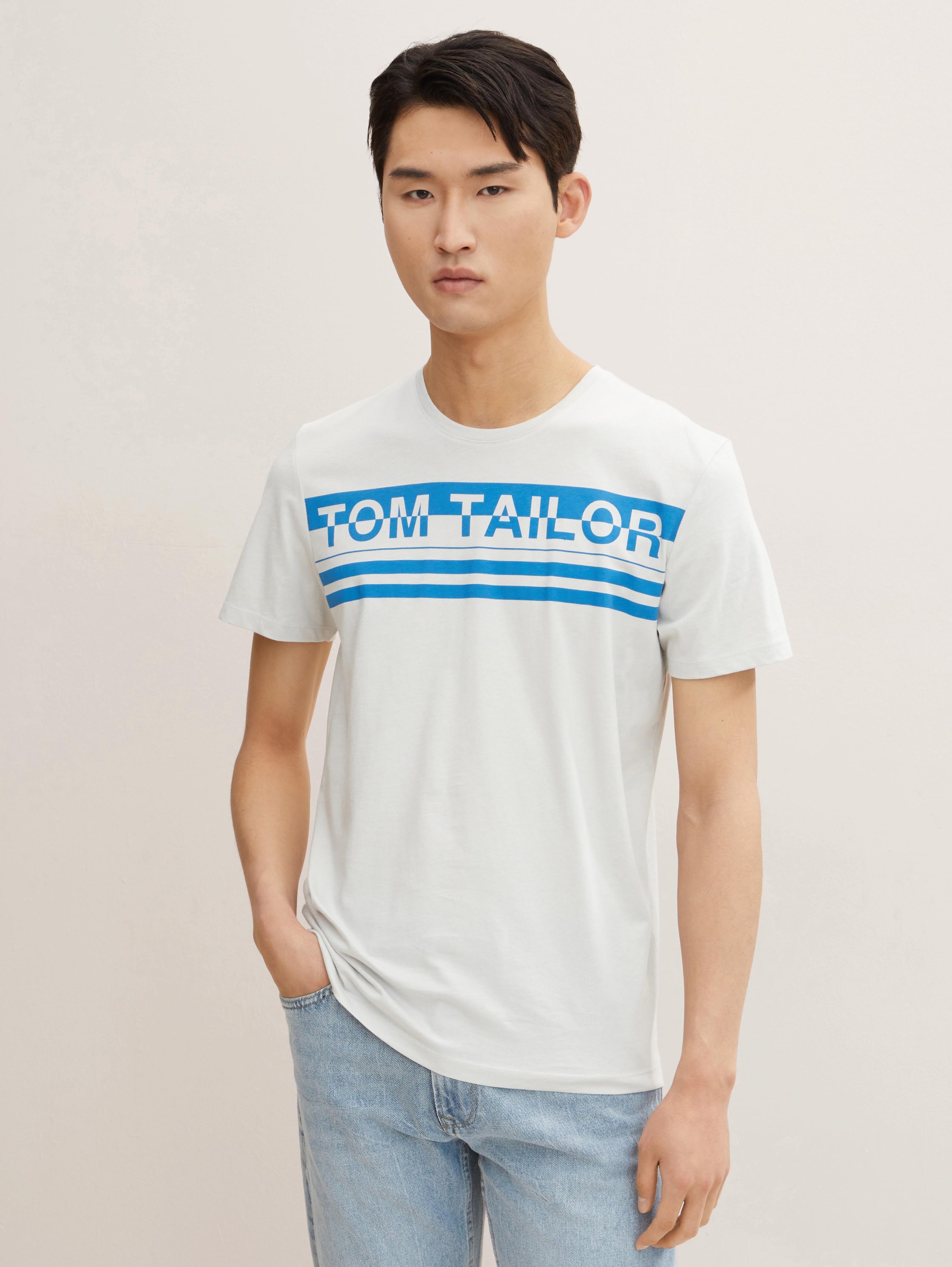 

Футболка мужская TOM TAILOR 1032408 белая 3XL, 1032408