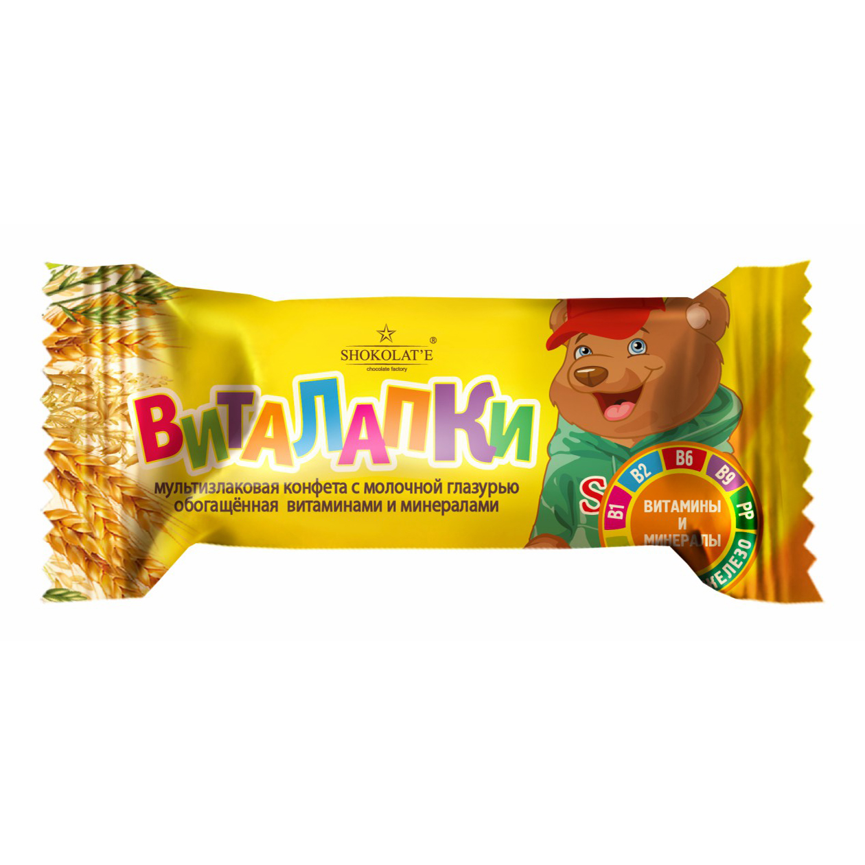 

Конфеты Shokolat’e Виталапки с молочной глазурью